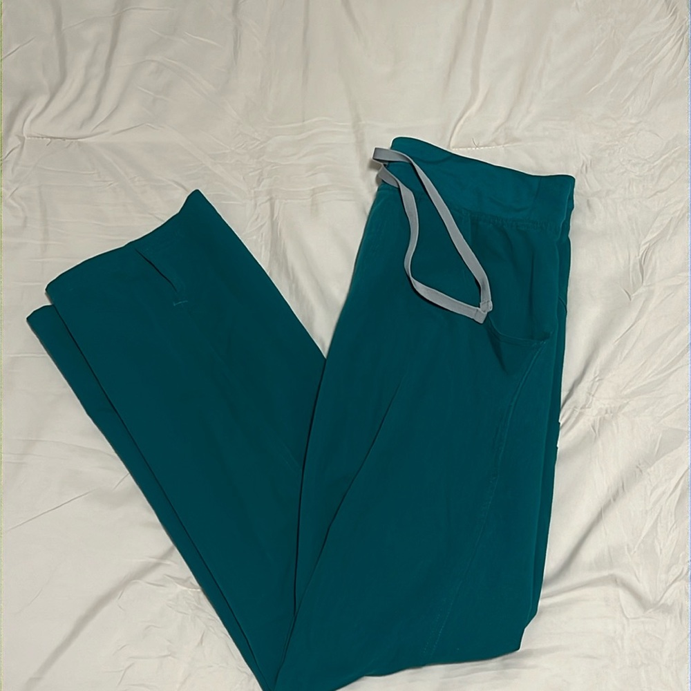 Hunter green Figs cargo pants